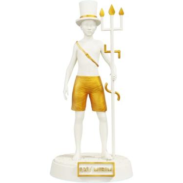 Imagem de Estátua Exu Mirim Imagem Umbanda Candomblé - Exumirim (Cor Mármore Dourado)