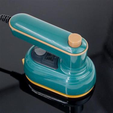 Imagem de Mini Ferro De Passar Roupa Giratorio Portatil A Vapor Viagem Cabe Na M