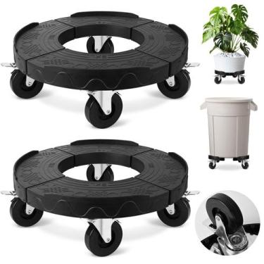 Imagem de Lata de lixo Dollies TolanBBT com rodas atualizadas de 3 polegadas 480