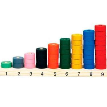 Imagem de Brinquedos Educativos Ábaco de Seriação 45 Peças - SONHO DE CRIANÇA