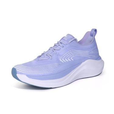 Imagem de Hawkwell Tênis feminino Cloud Zero Active para amamentação almofadado, respirável, caminhada, corrida, tênis, treino, antiderrapante, para trabalho médico, Roxo claro, 36