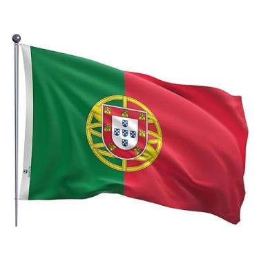 Imagem de Bandeira Portugal estampada dupla face - 0,90x1,28m