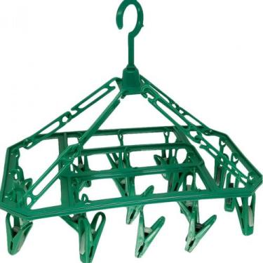 Imagem de Varal De Gancho Policorda PP Com 20 Prendedores, Verde