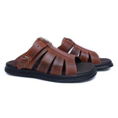 Imagem de sandália masculina ortopedica chinela anatomica esporão antistress de 