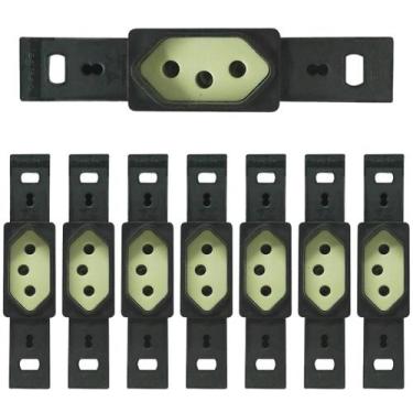 Imagem de Kit 8 Conjunto 1 Tomada 2p+t 20a 250v Silentoque Pial