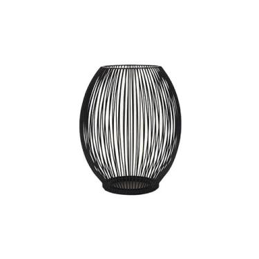 Imagem de Centro de Mesa Candelabro Lanterna Negra Ornamentos de Arte em Ferro Retrô Vela Natal Romântica Adereços Tiro para Jantar(Pequeno)