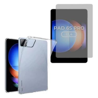 Imagem de Capa Transparente Para Xiaomi Pad 6S Pro + Película Fosca - Db