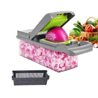 Imagem de Cortador De Legumes Multifuncional Ralador Manual - Blend Shoop