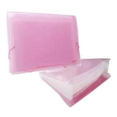 Imagem de Pasta Sanfonada A4 Com 12 Divisorias Rosa Acp