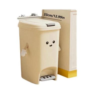 Imagem de Lixeira De Cozinha De Grande Capacidade Com Fundo Antiderrapante, Lixe