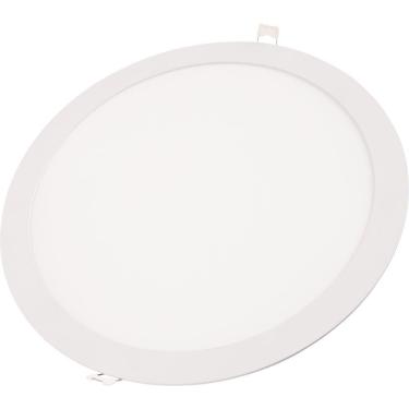 Imagem de Plafon Led Tramontina Redondo De Embutir Slim Bivolt 3000 K