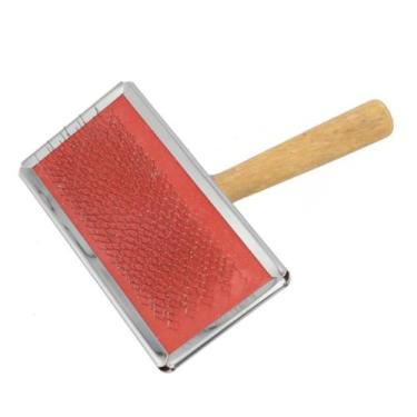 Imagem de Rasqueadeira Pet Madeira Inox Cães Gatos P/M Lovely Vibe