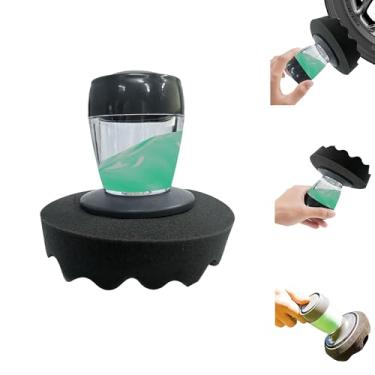 Imagem de JDL LUCKY LIFE Aplicador de brilho de pneu Flow - Aplicador de curativo de pneu reutilizável com reservatório sem bagunça e bomba para ferramenta profissional de detalhamento de carro sem riscos