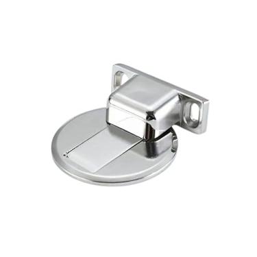 Imagem de KIT Prendedor Trava de Porta Magnético Cromado Prateado (KIT 1 Prata)