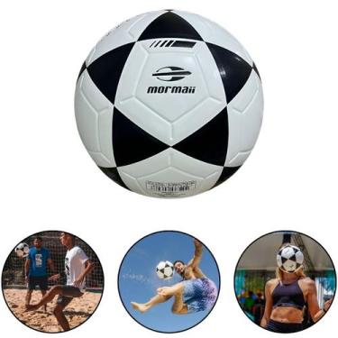 Imagem de Bola de Futevôlei Mormaii TM-5 FV-350-WH Preto e Branco