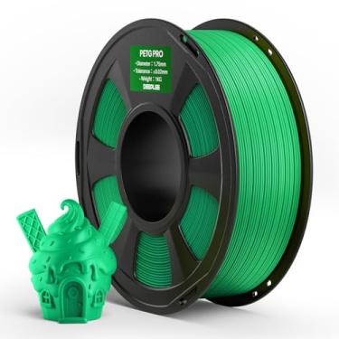 Imagem de DEEPLEE Filamento PETG PRO 1,75 mm verde 1 kg, filamentos de impressora 3D PETG de 1,75 mm maior resistência e resistência ao clima, adequado para a maioria das impressoras 3D FDM