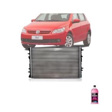 Imagem de Kit Radiador VW Gol 06> e Fox 09> 1.0 1.6 com Aditivo Orbi Química Rosa 1L