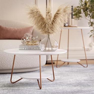 Imagem de Jogo de Mesa de Centro/Apoio Liz - JM3 Moveis (Branco)