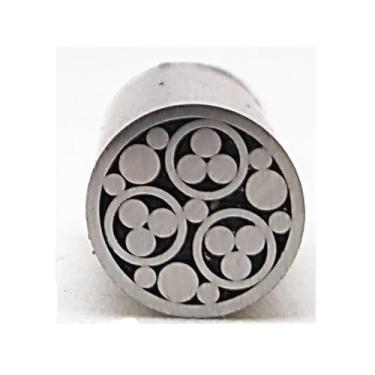 Imagem de Rebites De Mosaico Para Cabo De Faca, 8mm De Diâmetro - 1 Peça, 20 Designs Requintados, 9/39cm De Comprimento, Construção Em Aço, Latão E Cobre, Para Fabricação De Facas DIY(Pattern 9,9cm)