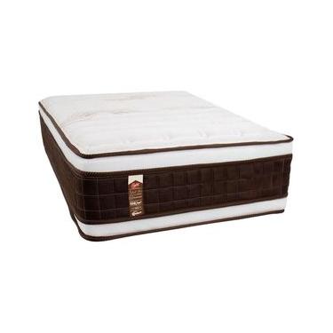 Imagem de Colchão de Solteiro Castor Sellect P Double com Molejo Tecnopedic, Euro Pillow e Revestimento em Malha 34x88x188cm - Marrom/Bege