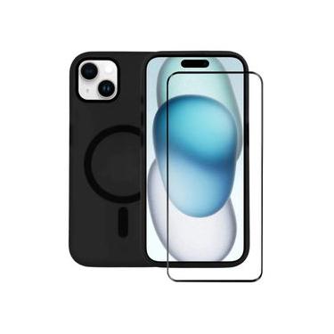 Imagem de Kit Capa Magsafe Pro Preta e Pelicula Ultra Glass para iPhone 15 Plus - Gshield