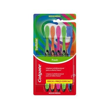 Imagem de Escova de Dentes para Família Colgate Colors 5un