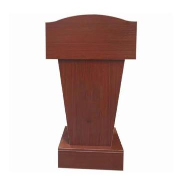 Imagem de Suporte de pódio com uma cruz feita de madeira, suporte de púlpito de pódio com prateleira para madeira de igreja, palestres e pódios com área de armazenamento de 2 níveis, pódio durável para púlpito