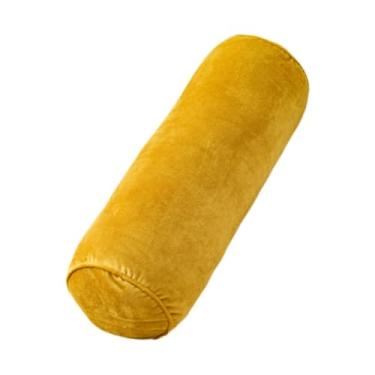 Imagem de Generic Almofada cilíndrica de apoio para o pescoço, ideal para apoiar o estômago, tornozelos, costas ou para assistir TV no sofá, Amarelo