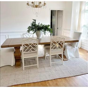 Imagem de SISOSU Tapete de área de algodão de juta - tapetes tradicionais feitos à mão - tapete trançado - tapetes felpudos naturais para quarto de entrada, decoração de casa, sala de jantar - ecológico - 1,5 m x 2,2 m - bege natural