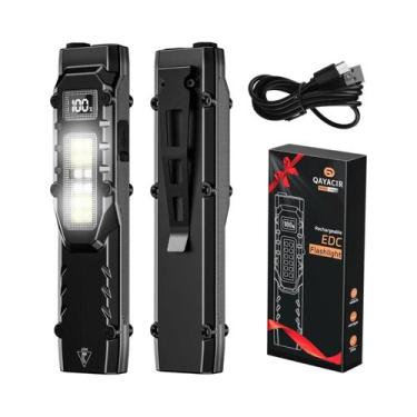 Imagem de Lanterna Tática Recarregável 1100LM eDC Com Clipe E Display Digital Pa