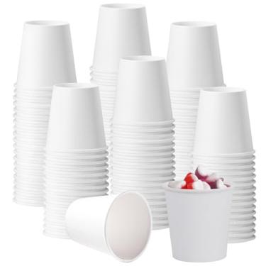 Imagem de Lamosi Copos de papel para banheiro de 85 g, pacote com 200, copos de enxaguante bucal descartáveis