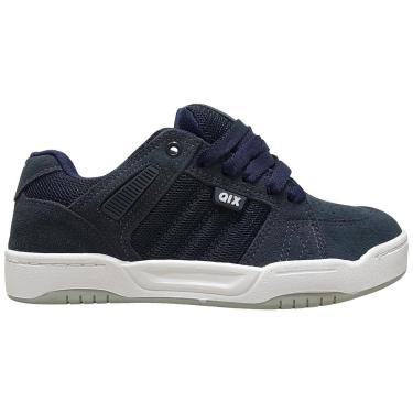 Imagem de Tênis Qix Square 2 Skate Conforto Camurça Suede Azul Marinho-Masculino