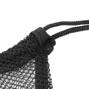 Imagem de Cryfokt Mochila de Armazenamento de Bola de Vôlei de Futebol, Basquete, Bolsa Com Cordão Durável para Entusiastas de Esportes e Atletas, Feita de Tecido Oxford, Preto, 17,3 X 15 pol.