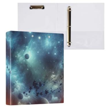 Imagem de Pasta para prancheta para motocicletas Galaxy, 3 anéis redondos, organizador de fichário de 2,5 cm, 1 pacote