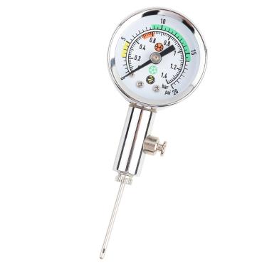 Imagem de Luqeeg Mini Medidor de Pressão de Bola Portátil, Leituras Precisas para Basquete, Futebol, Vôlei, Ferramenta Antiferrugem para Amantes de Esportes