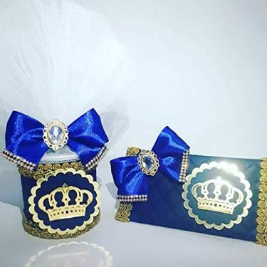 Imagem de Estojo para Kit Kat personalizado de Luxo - 10 unidades (Azul Marinho)