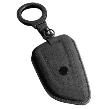 Imagem de Capa de couro para chave de carro compatível com BMW X1 X3 X4 X5 F15 X6 F16 G30 7 Series G11 F48 F39 520 525 f30 118i 218i 320i Chaveiro(B1)