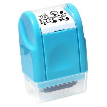 Imagem de Vaveren Carimbo de rolo Vine, portátil, decorativo, compacto e multifuncional para scrapbooking, álbuns escolares, iniciantes e crianças, Azul