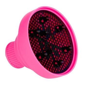 Imagem de Yinhing Difusor de Secador de Cabelo Dobrável, Acessório de Difusor de Silicone Leve Dobrável para Viagem Portátil para Secador de Cabelo, Com Design de Calor para Cachos e Cabelos Lisos (PINK)