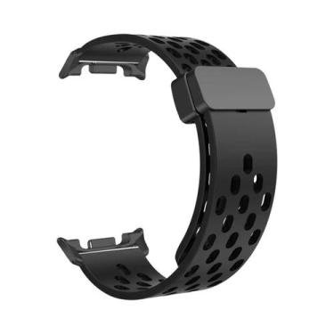 Imagem de Pulseira De Silicone Com Fivela Magnética D De 46mm 44mm 40mm Para Sam