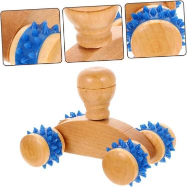 Imagem de Massageador De Madeira Carrinho 10X6Cm