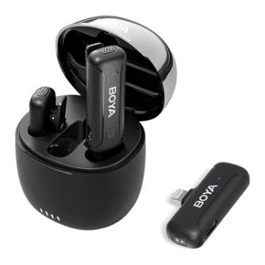 Imagem de Sistema Microfone De Lapela Boya By-wm3t-d2 P/ios Preto