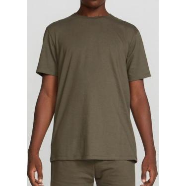 Imagem de Camiseta Manga Curta Hering 0201 Word Básica Algodão T. P/EXG, XXG, Na