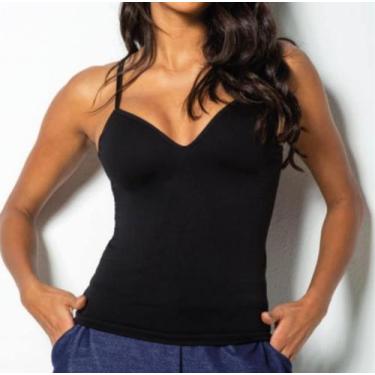 Imagem de Camisete Alça Regata Com Bojo Trifil 3321, Preto, G