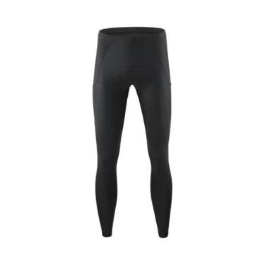 Imagem de Calças Longas De Ciclismo Masculinas Para Outono, Azul Cinza, Com Almo