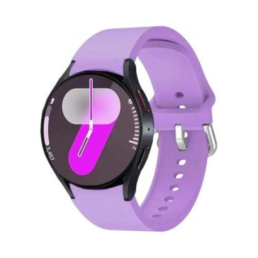 Imagem de Pulseira De Silicone Para Samsung Galaxy Watch 40mm 44mm 45mm Sem Espa