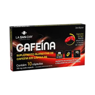 Imagem de Suplementos Cafeína - 10 Cápsulas - La San-Day-Unissex
