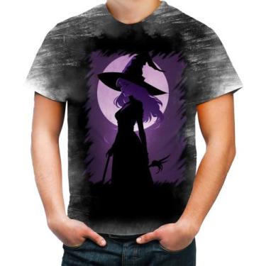 Imagem de Camiseta Desgaste Bruxa Halloween Púrpura Festa 11 - Kasubeck Store®, 