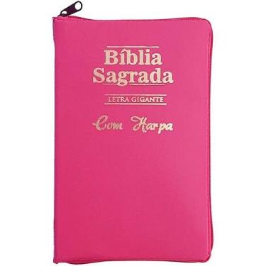 Imagem de Bíblia Sagrada Possui Letras Confortáveis Harpa Cristã Tamanho Grande 