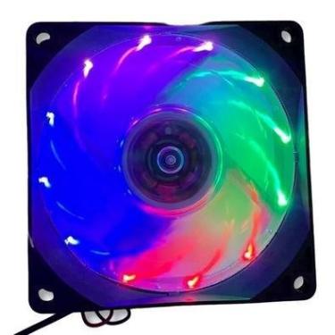 Imagem de Cooler 80mm Liketec, Wind Rainbow - Lf-80mm-wind-2024